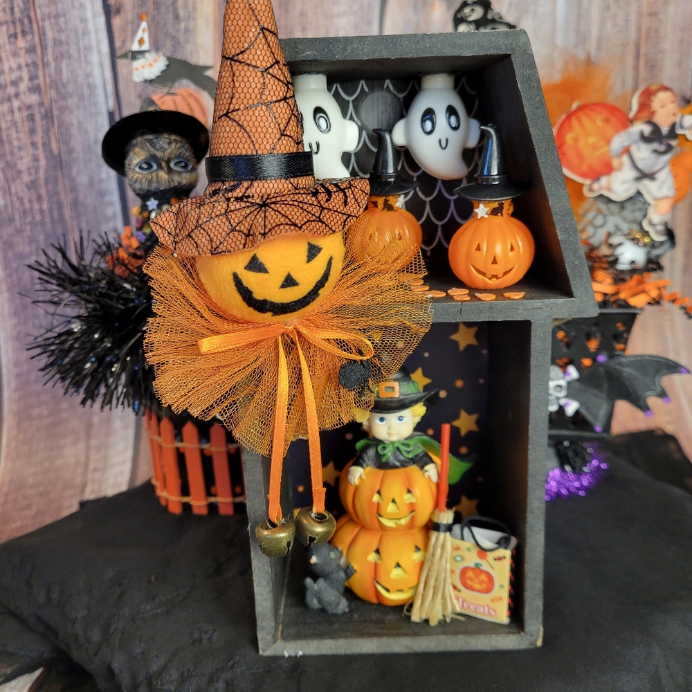 Halloween Shelf Assemblage
